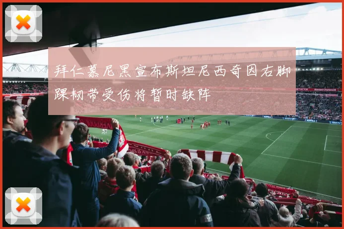 拜仁慕尼黑宣布斯坦尼西奇因右脚踝韧带受伤将暂时缺阵